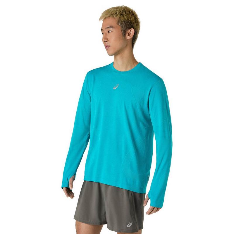 ASICS Haut &agrave; manches longues sans coutures Road pour hommes