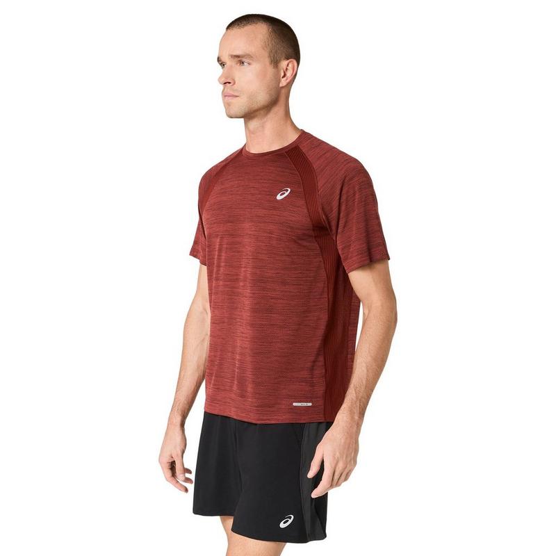 ASICS Haut &agrave; manches courtes Road pour hommes