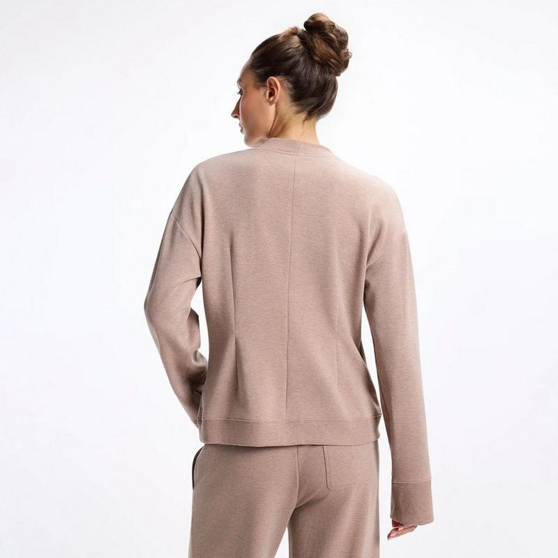 MPG Women's Cozy Fleece Button-Up Cardigan