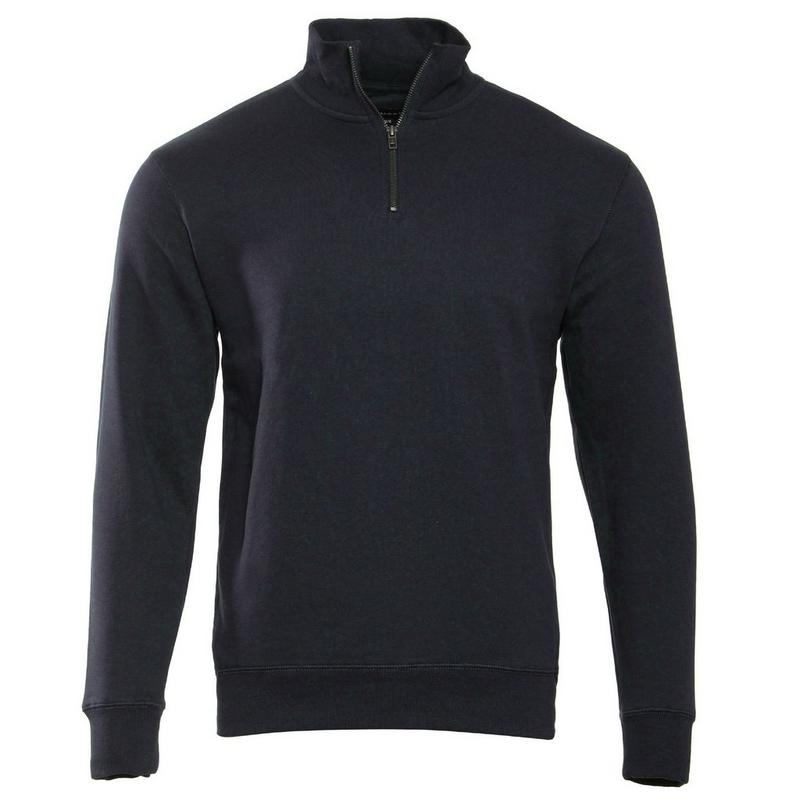 Rumors Men's Mock Neck Fleece 1/4-Zip Top