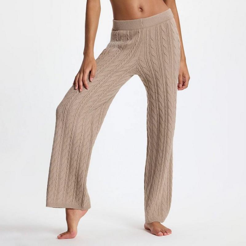 MPG Women's Cable Knit Relaxed Pant