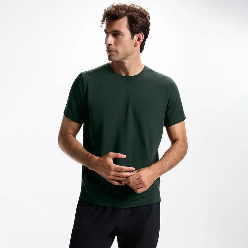 MPG T-shirt &agrave; col ras du cou en coton Pima pour hommes