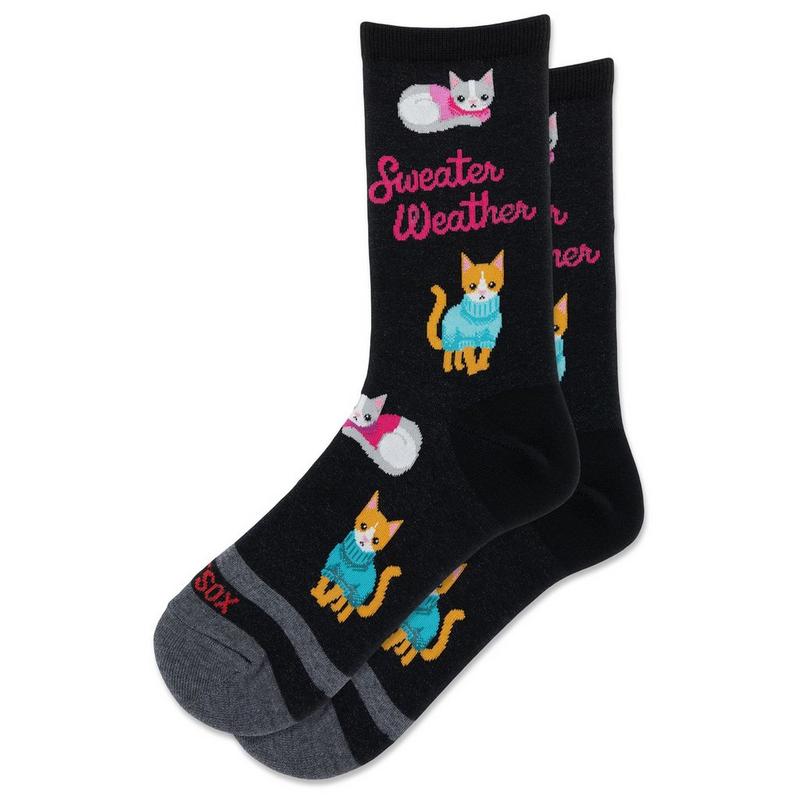 Hot Sox Women's Sweater Weather Crew Sock