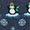 Navy | Women's Christmas Penguins Crew Sock