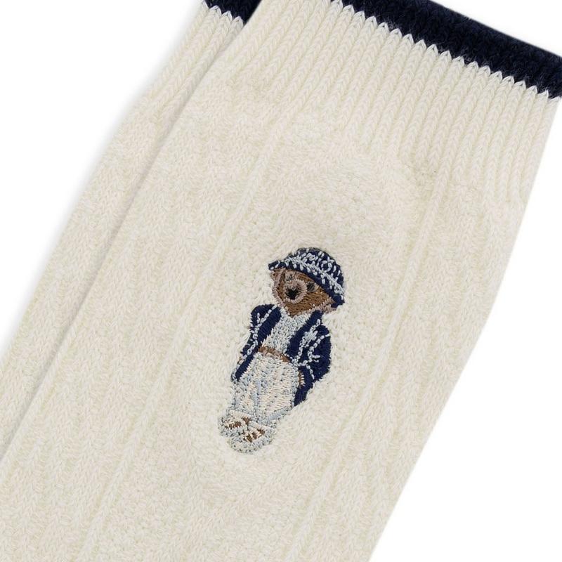 Polo Ralph Lauren Women's Cable Polo Bear Crew Sock