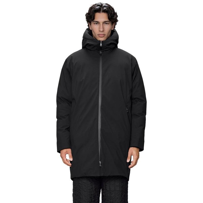 RAINS Men's Sarna Long Puffer Coat