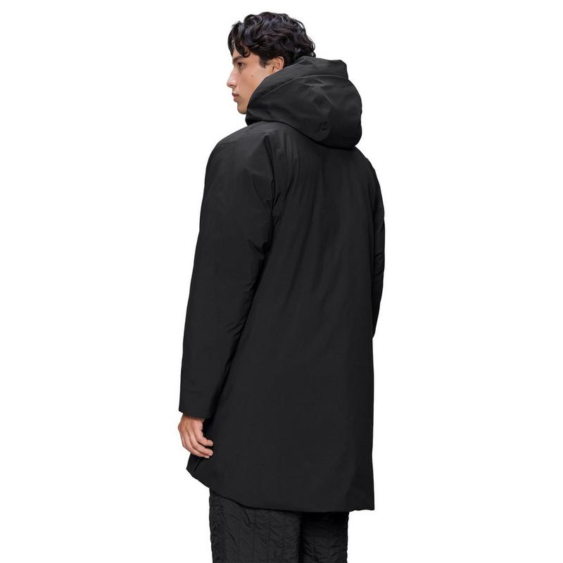RAINS Men's Sarna Long Puffer Coat