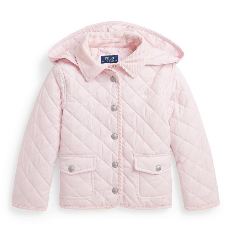 Polo Ralph Lauren Veste matelass&eacute;e de style campagne pour filles [2-6X]