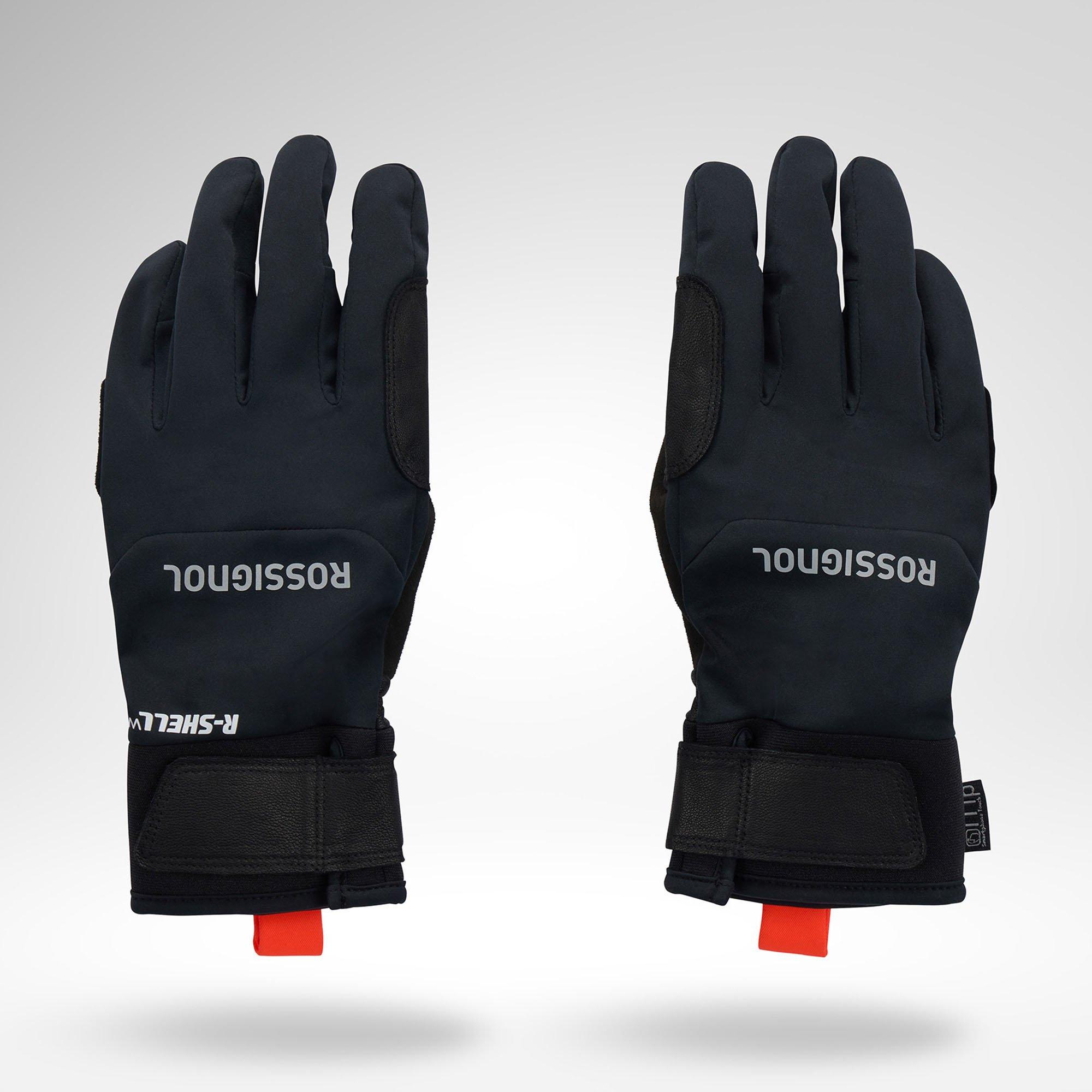 Rossignol | Unisex CWA R-Shell Wind Ski Gloves, Black, Size Medium