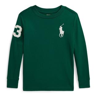 Polo Ralph Lauren Haut &agrave; manches longues en jersey de coton Big Pony pour gar&ccedil;ons juniors [2-7]
