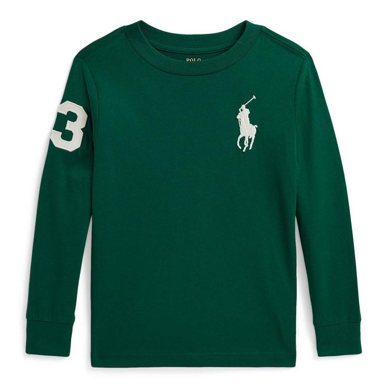 Polo Ralph Lauren Haut &agrave; manches longues en jersey de coton Big Pony pour gar&ccedil;ons juniors [2-7]