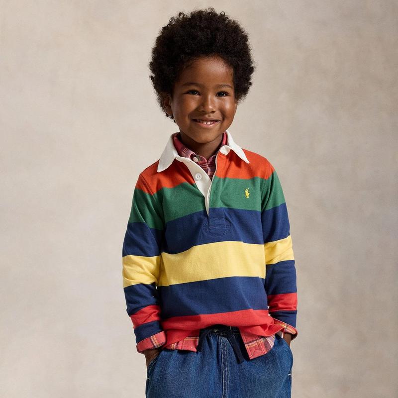 Polo Ralph Lauren Boys' [2-7] Striped Cotton Rugby Shirt