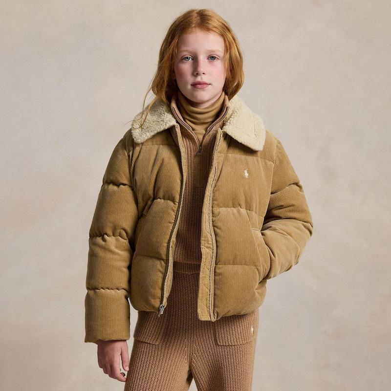 Polo Ralph Lauren Junior Girls' [7-16] Cotton Corduroy Down Jacket