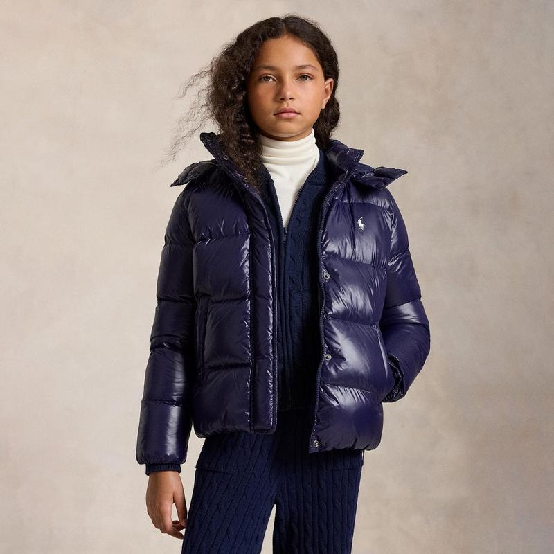 Polo Ralph Lauren Junior Girls' [7-16] Glossy Down Hooded Jacket