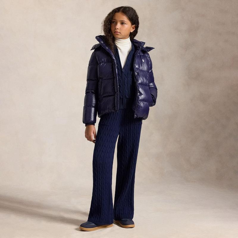 Polo Ralph Lauren Junior Girls' [7-16] Glossy Down Hooded Jacket