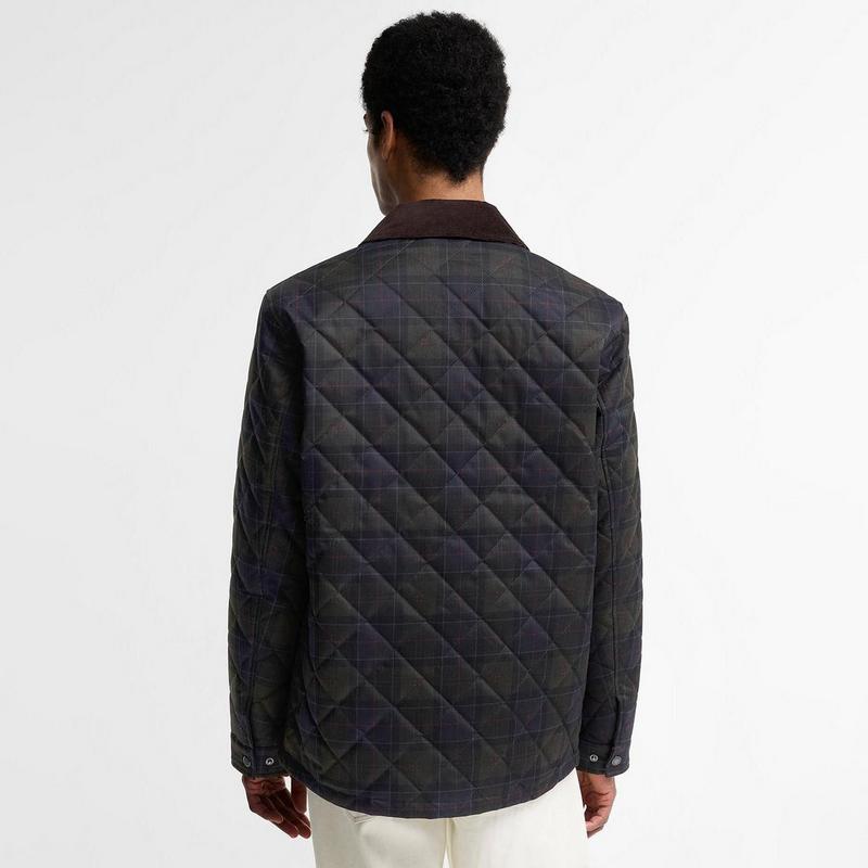 Barbour Veste matelass&eacute;e &agrave; carreaux pour hommes