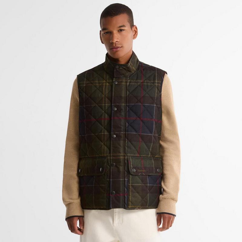Barbour Men's Icons Tartan Lowerdale Quilted Vest
