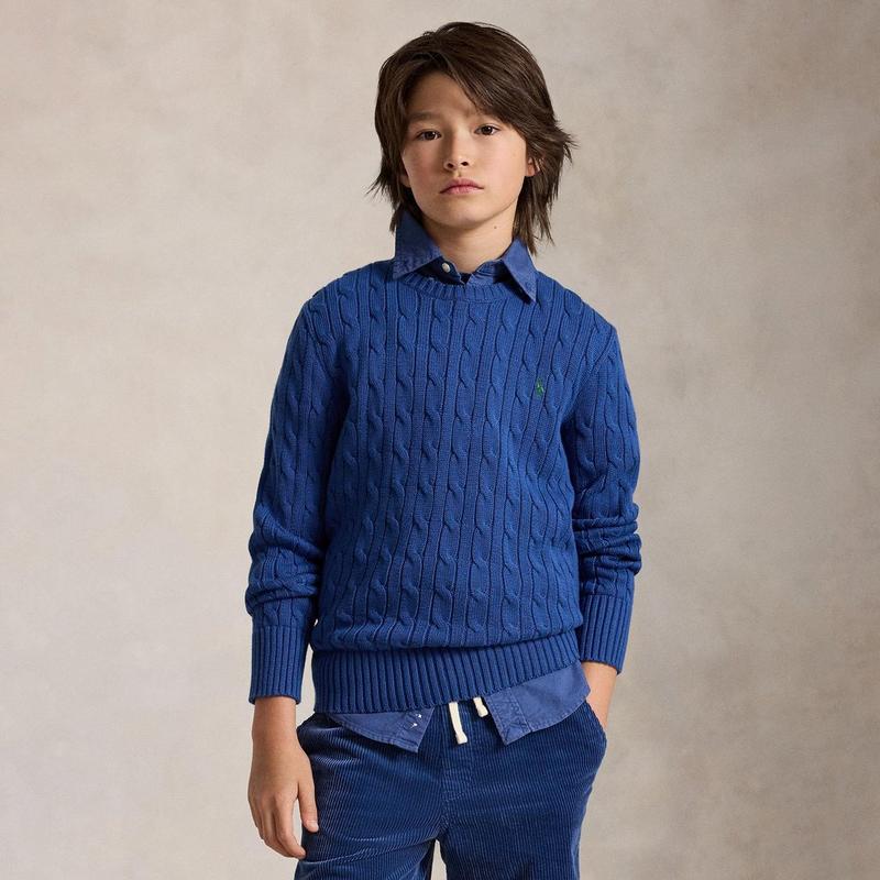 Polo Ralph Lauren Chandail en coton torsad&eacute; pour gar&ccedil;ons juniors [8-20]