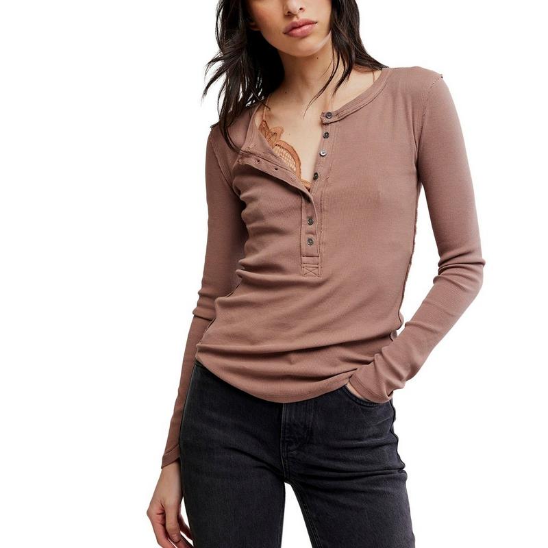 Free People Haut henley Jamie pour femmes