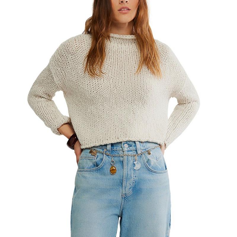Free People Chandail en tricot &agrave; col roul&eacute; Opal pour femmes