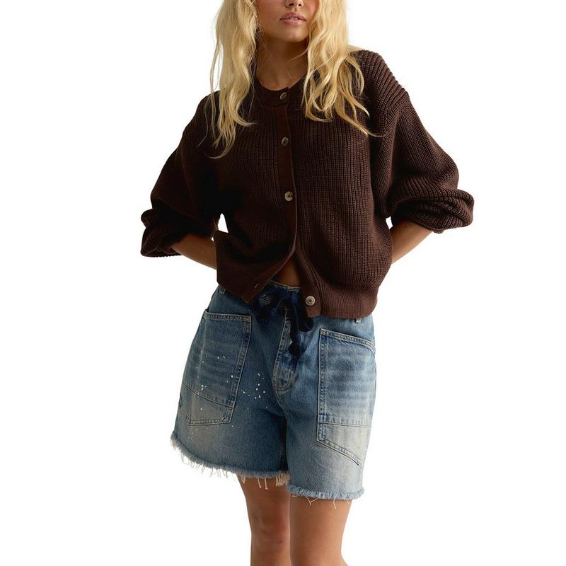 Free People Women's Vienna Cotton Knit Cardigan