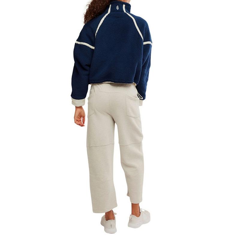 Free People Women's Mountain High Half-Zip Fleece Top