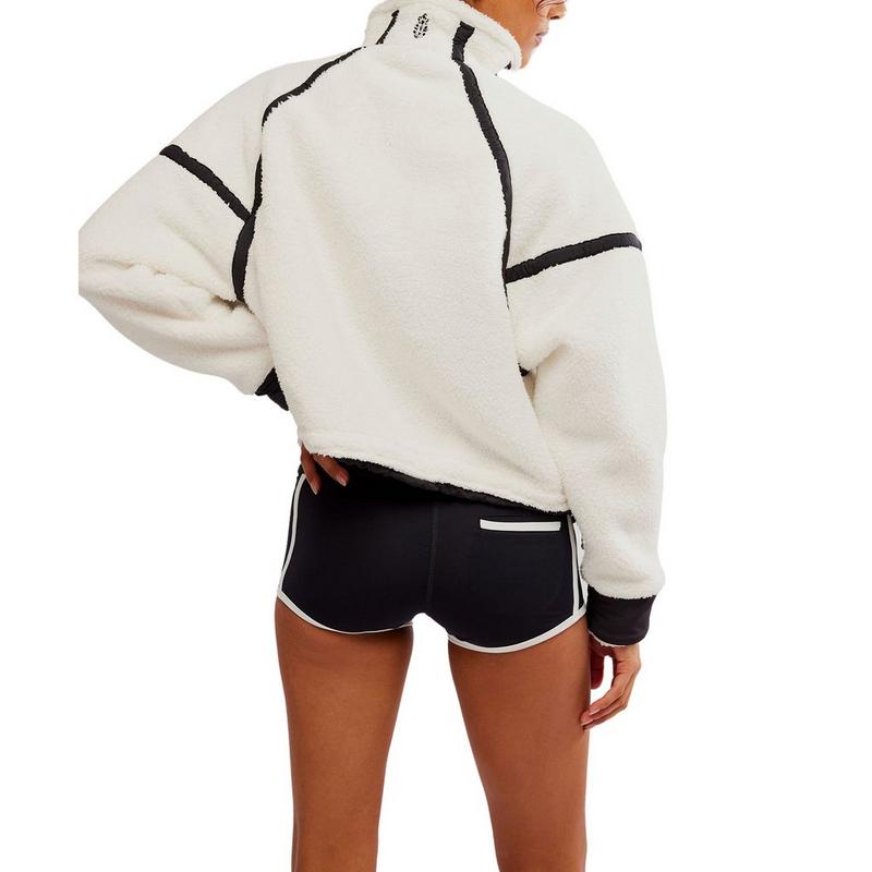 Free People Women's Mountain High Half-Zip Fleece Top
