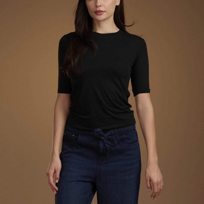 Splendid T-shirt &agrave; manches trois-quarts en m&eacute;lange de bambou pour femmes