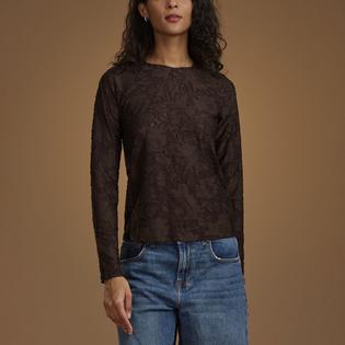 Splendid Haut &agrave; manches longues Cecelia Floral pour femmes