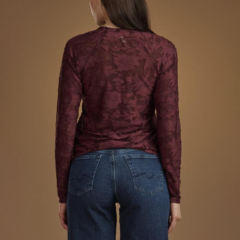 Splendid Haut &agrave; manches longues Cecelia Floral pour femmes