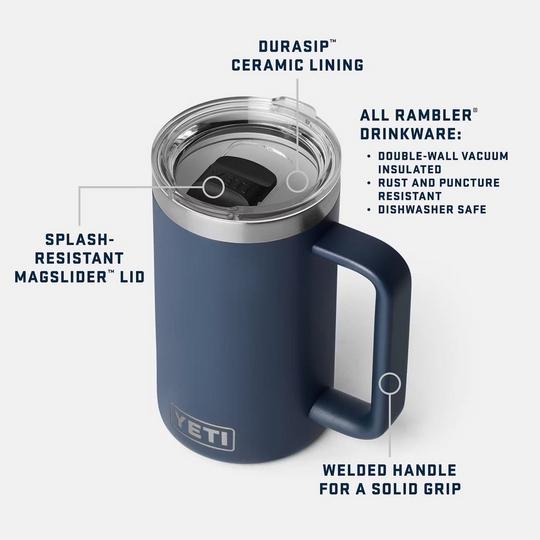Rambler® Mug with DuraSip Ceramic Lining (24 oz