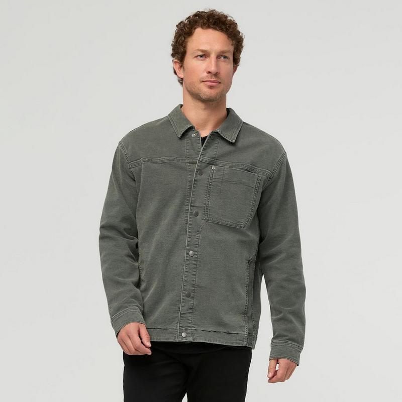 DUER Veste de travail en toile extensible pour hommes