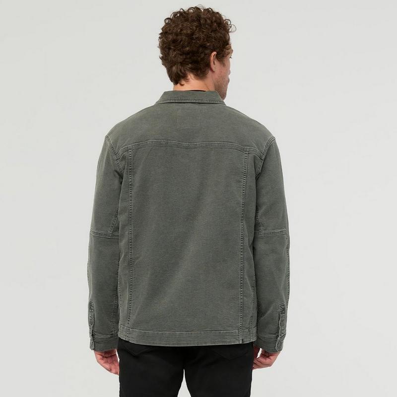 DUER Veste de travail en toile extensible pour hommes