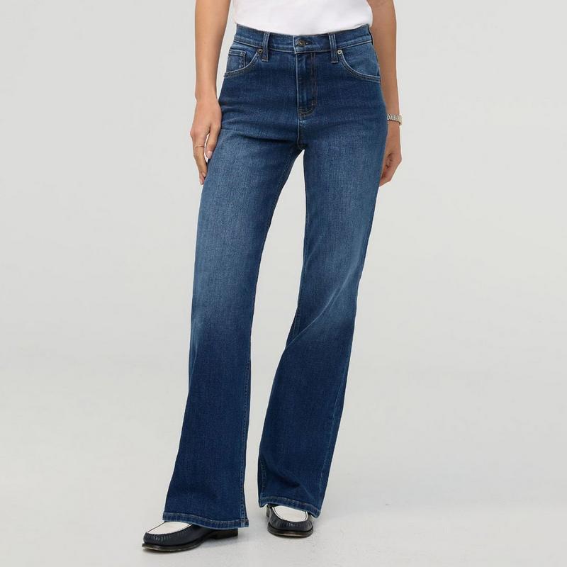 DUER Women's Performance Denim+ High Rise Wide Leg Jean
