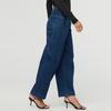 Women s Performance Denim  High Rise Barrel Jean