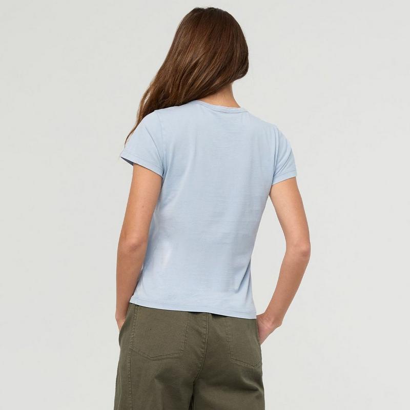 DUER Women's PurePima Slim Crew T-Shirt