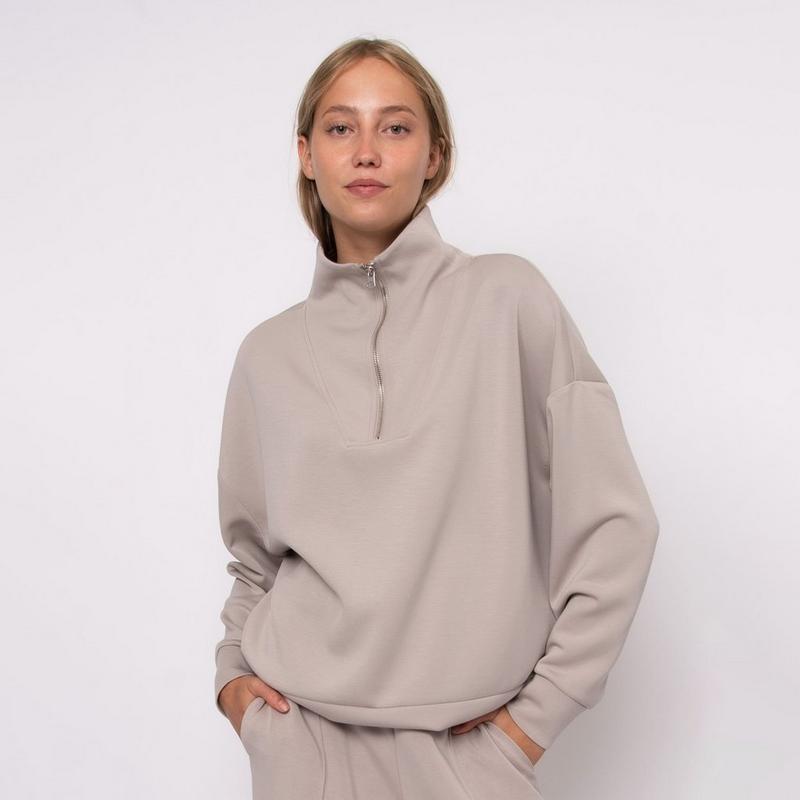 Oak & Ivy Women's Seanni Soft Knit Half-Zip Pullover Sweatshirt