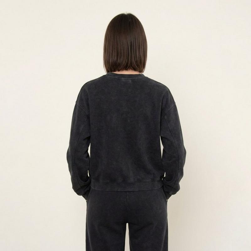 Oak & Ivy Women's Beatrice Mineral Wash Soft Knit Sweatshirt