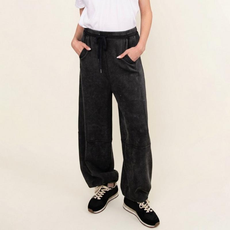 Oak & Ivy Women's Bentley Mineral Wash Soft Knit Pant