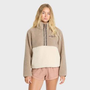 Billabong Chandail &agrave; demi-glissi&egrave;re en sherpa Horizon pour femmes