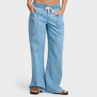 Billabong Pantalon en denim Zonte &agrave; taille &eacute;lastique pour femmes