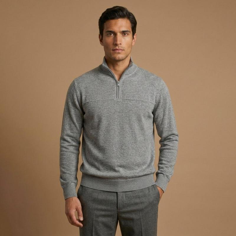 Oak & Ivy Men's Soft Knit Half-Zip Top