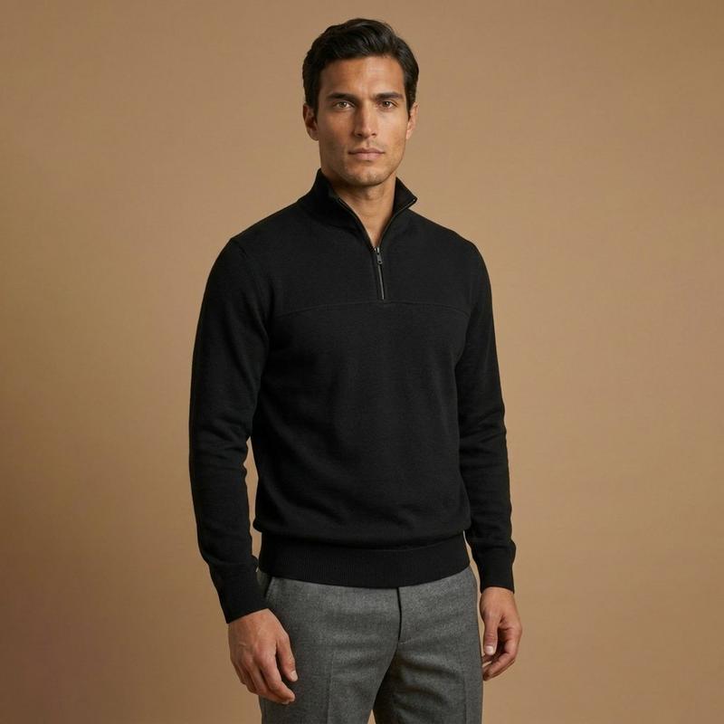 Oak & Ivy Men's Soft Knit Half-Zip Top
