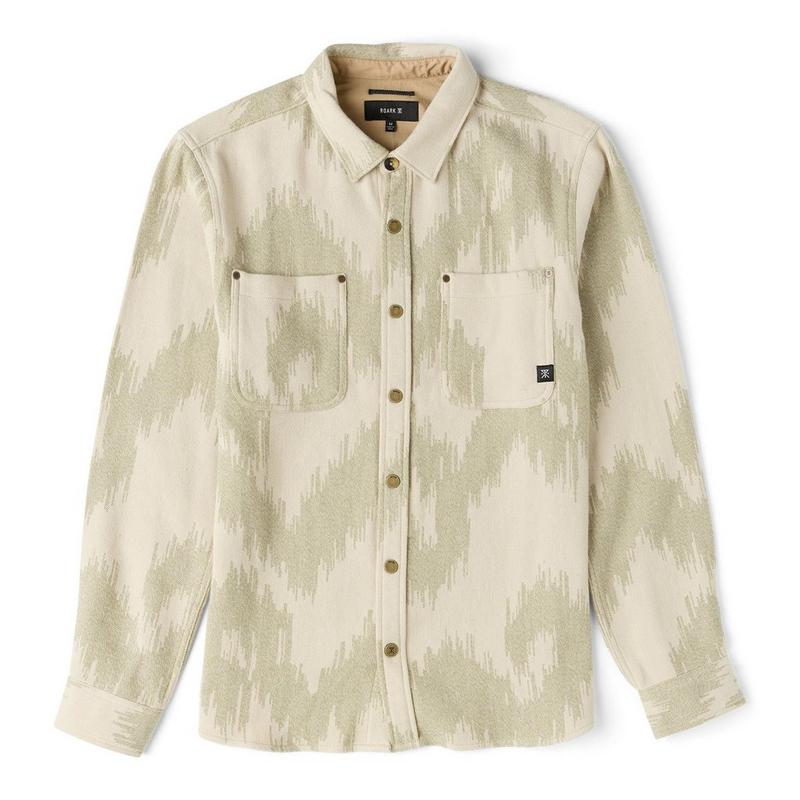 Roark Men's Journey Jacquard Long Sleeve Flannel Shirt
