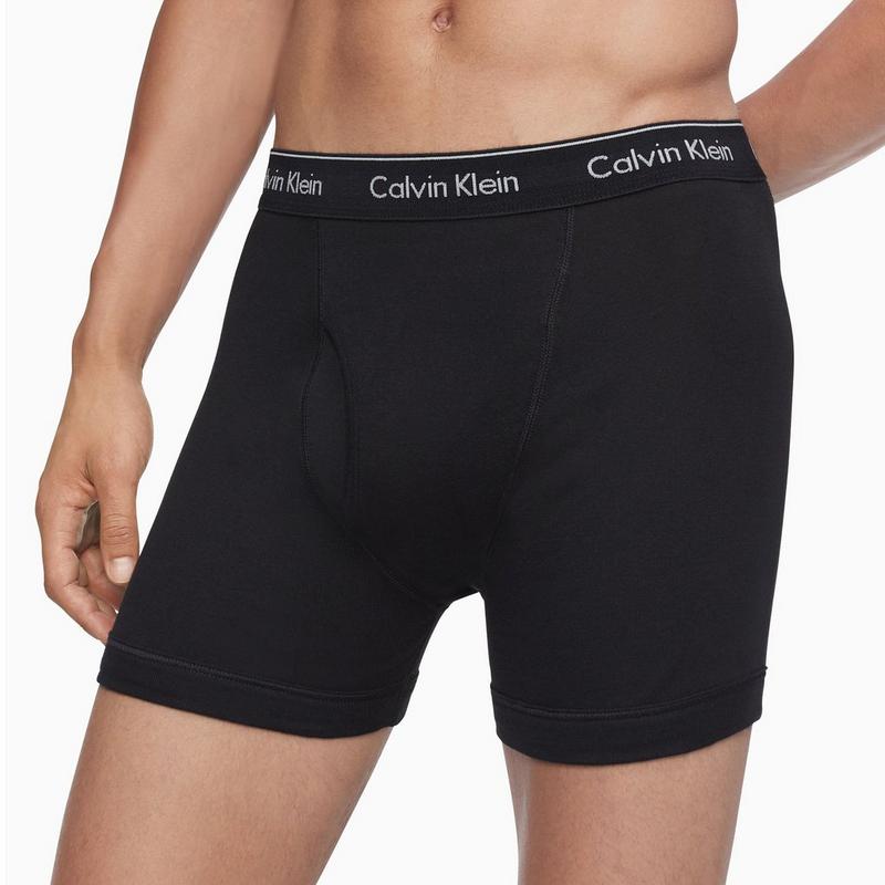 Calvin Klein Cale&ccedil;ons boxeurs Classic en coton pour hommes (paquet de 3)