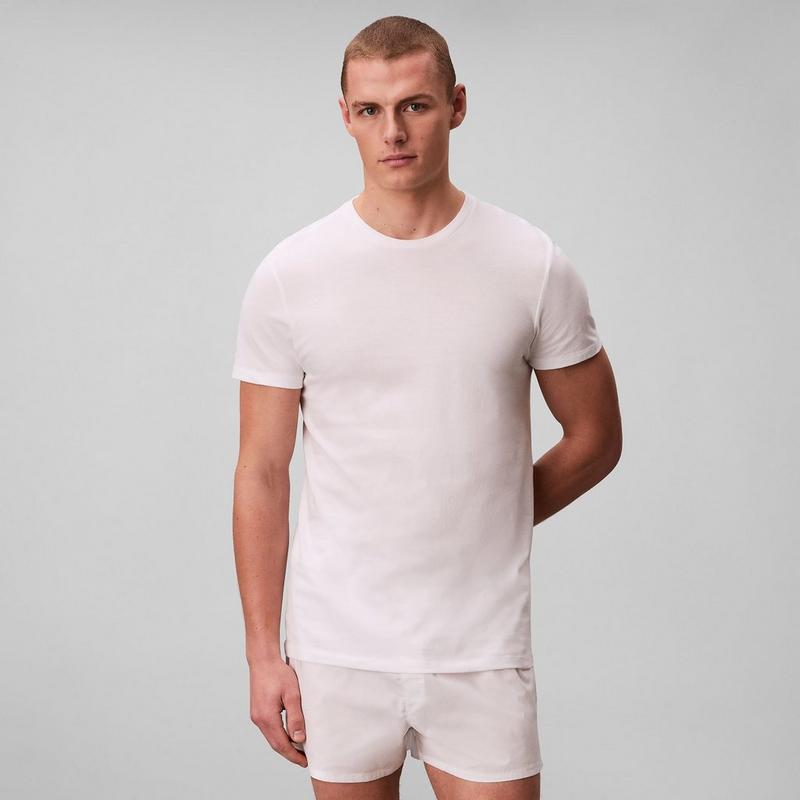 Calvin Klein T-shirt &agrave; coupe classique en coton pour hommes (paquet de 3)