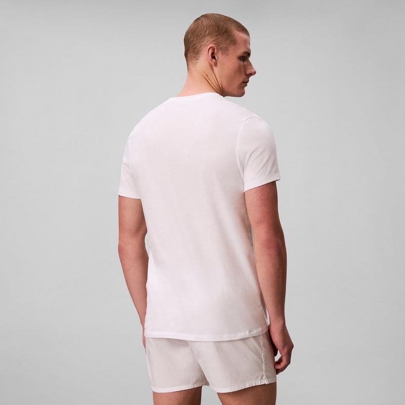 Calvin Klein T-shirt &agrave; coupe classique en coton pour hommes (paquet de 3)