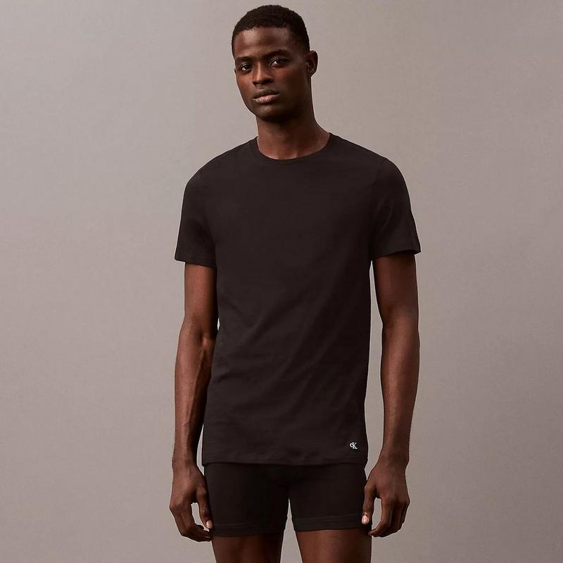 Calvin Klein T-shirt &agrave; coupe classique en coton pour hommes (paquet de 3)