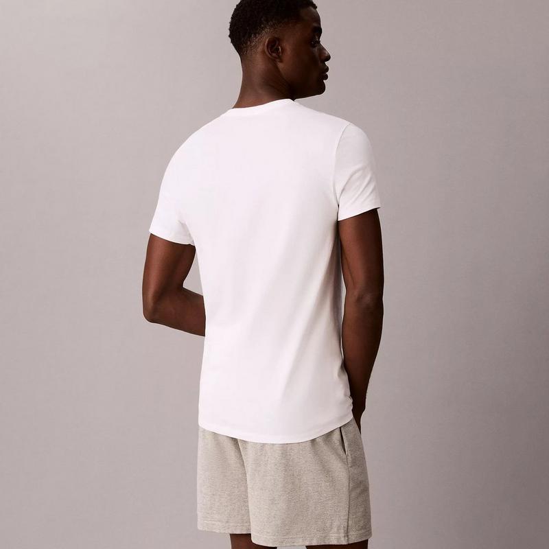 Calvin Klein T-shirt &agrave; col en V en coton pour hommes (paquet de 3)