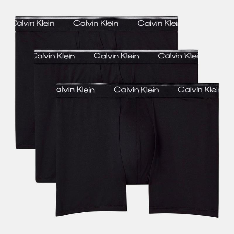Calvin Klein Cale&ccedil;on boxeur en microfibre extensible pour hommes (paquet de 3)